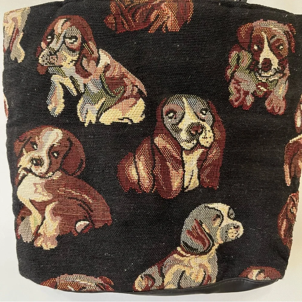 Blair Vintage Dogs Tapestry Purse Shoulder Bag